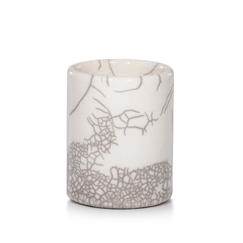 Raku Crackle Brush Holder