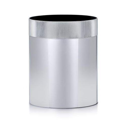 Silvio Rib Chrome Waste Basket