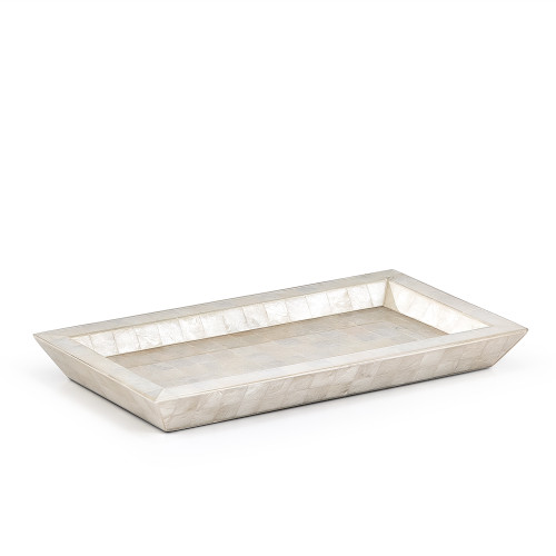 Capiz Blanc Tray