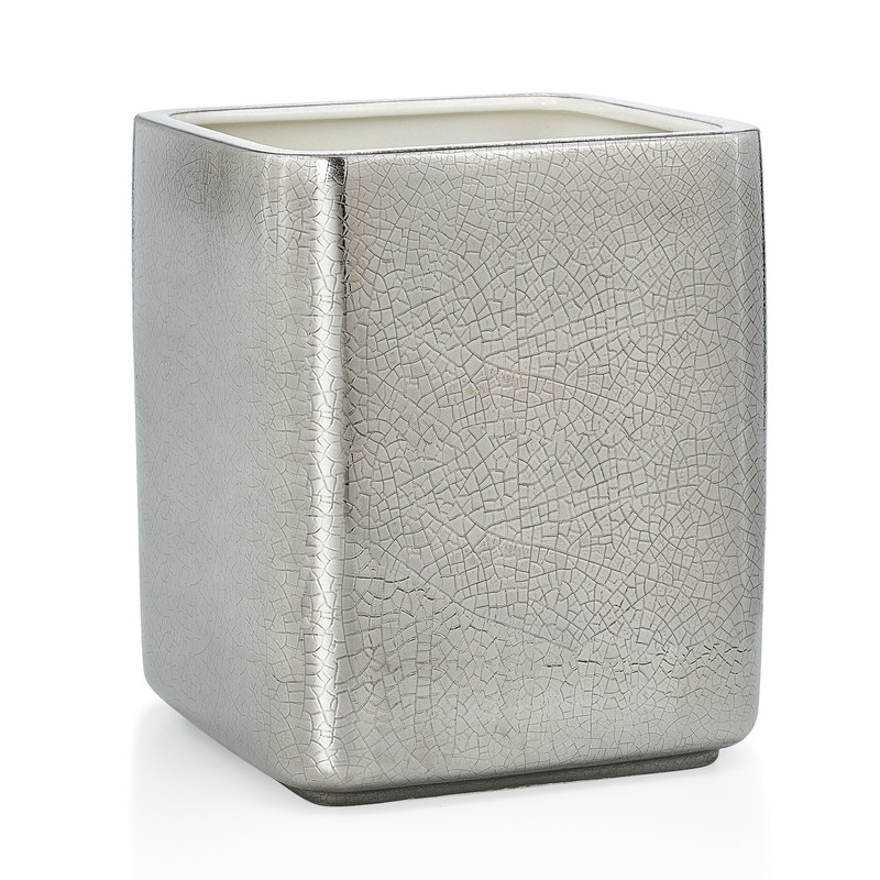 Pia Silver Waste Basket