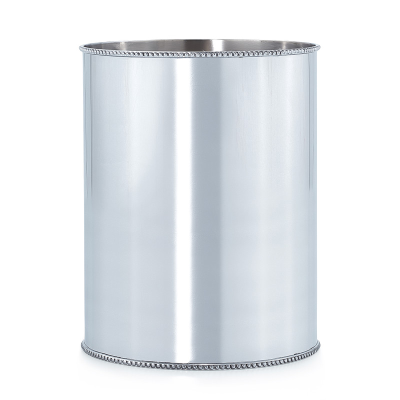 Punto Polished Chrome Waste Basket