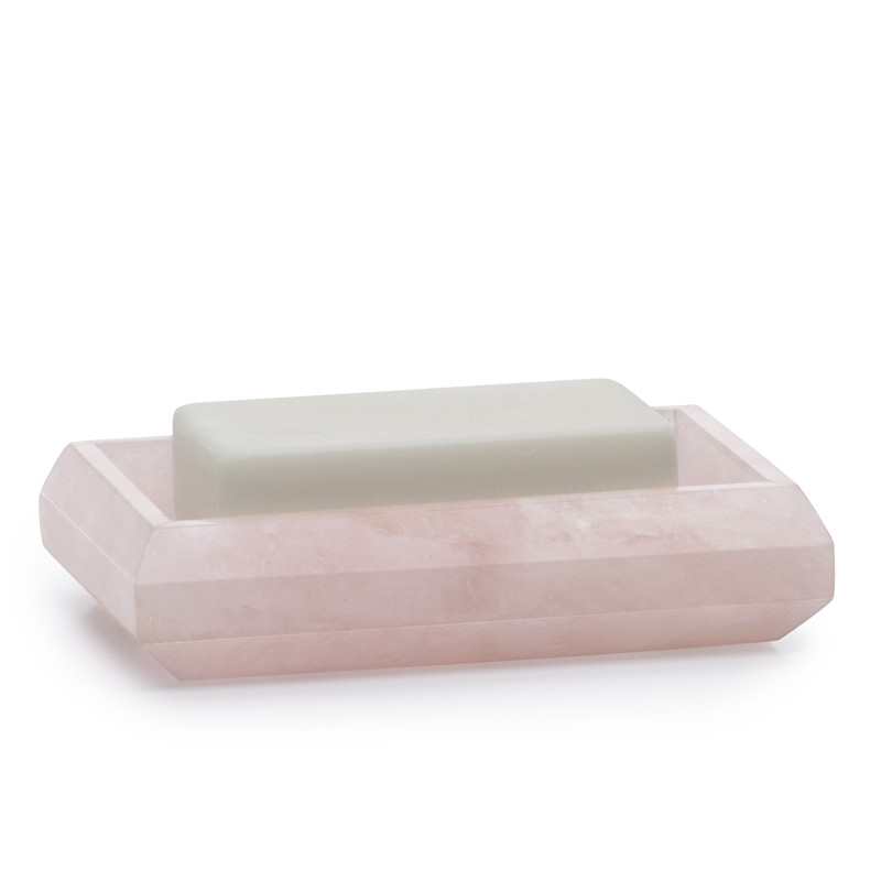 Translucent Rose Quartz Soap Dish | Labrazel