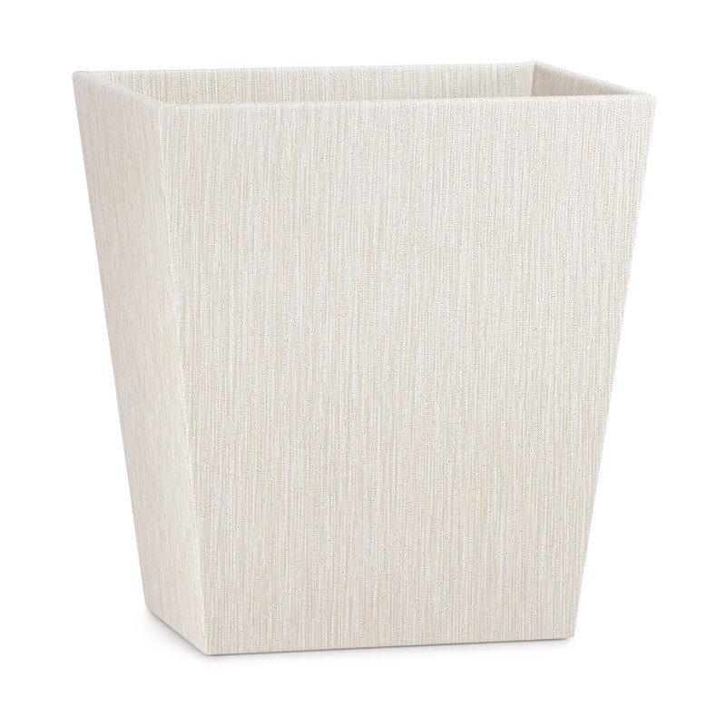 Reed Linen Waste Basket