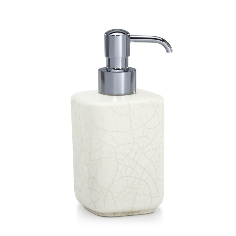 Crackle Ceramic Soap Dispenser from Italy | Labrazel