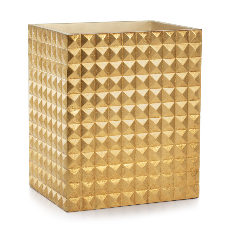 Pyramid Gold Waste Basket