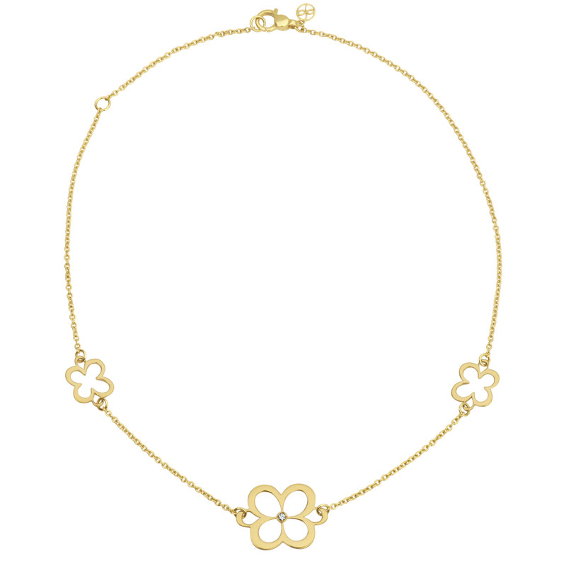 Fiore Classic Chain Necklace with Diamond, 16"-18"