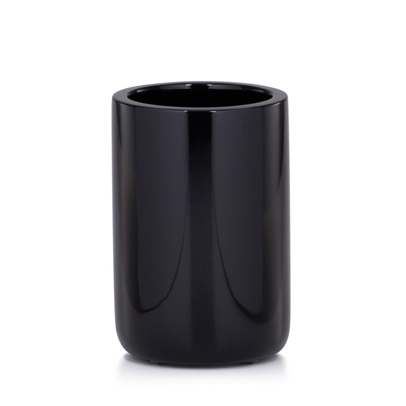 Domus Black Gloss Brush Holder Domus Black Gloss Brush Holder