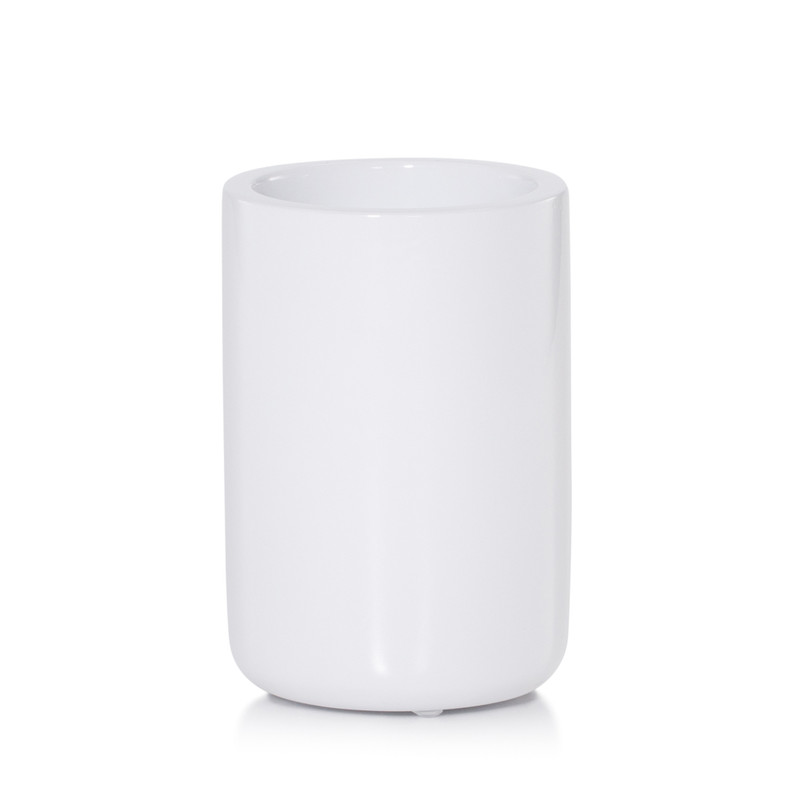 Domus White Gloss Brush Holder Domus White Gloss Brush Holder