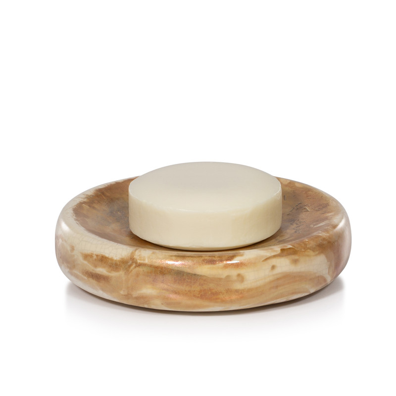 Raku Pearl Soap Dish