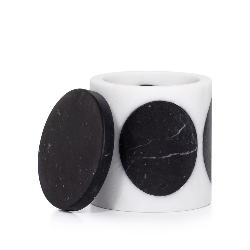 Ovale Marquina Nero Canister