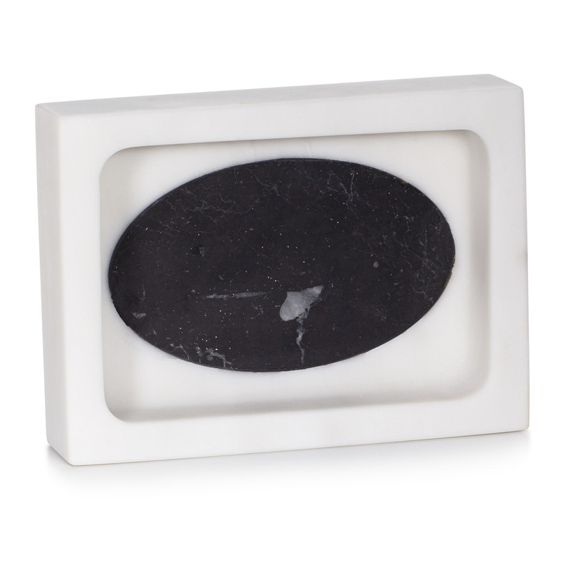 Ovale Marquina Nero Soap Dish