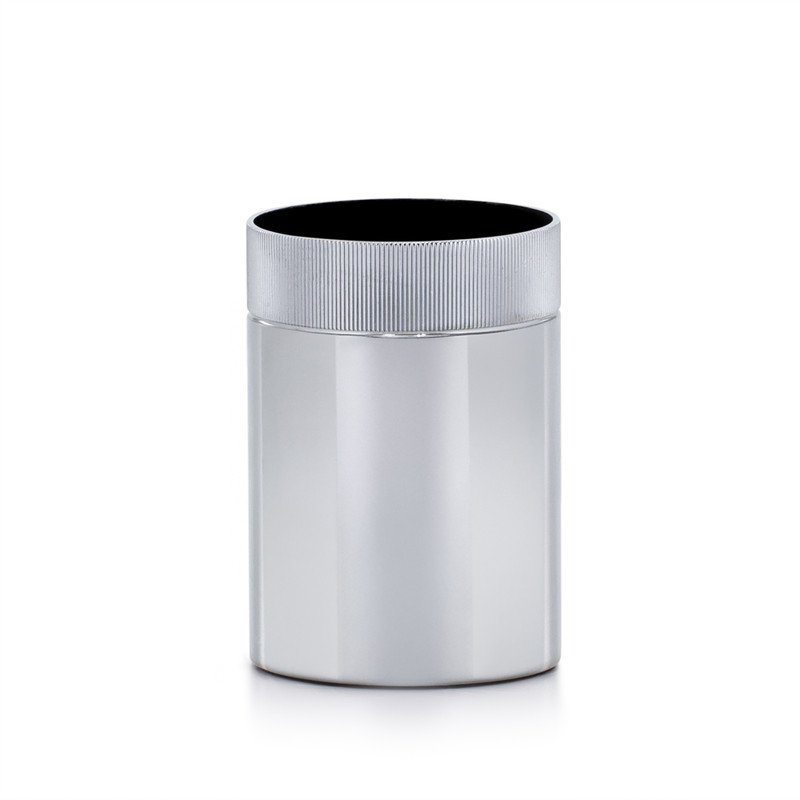 Silvio Rib Chrome Brush Holder