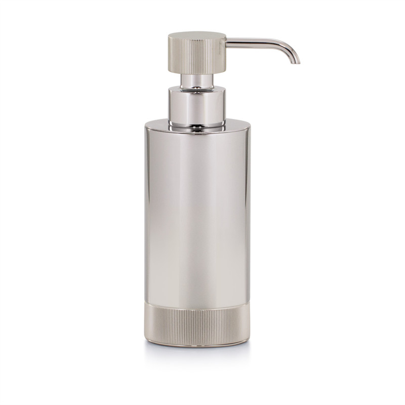 Silvio Rib Nickel Pump Dispenser