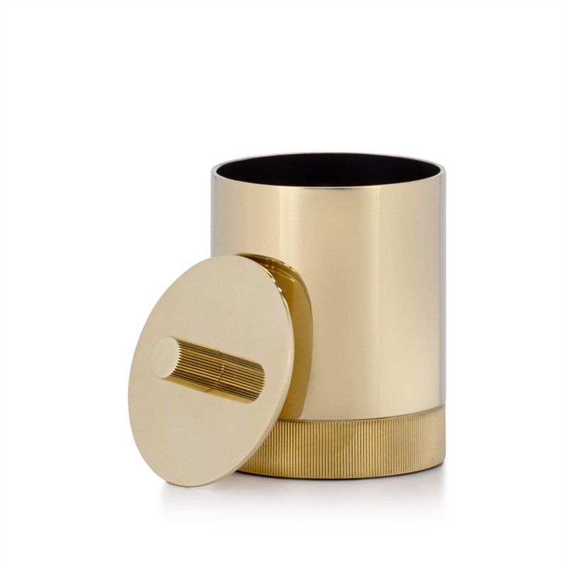 Silvio Rib Brass Canister