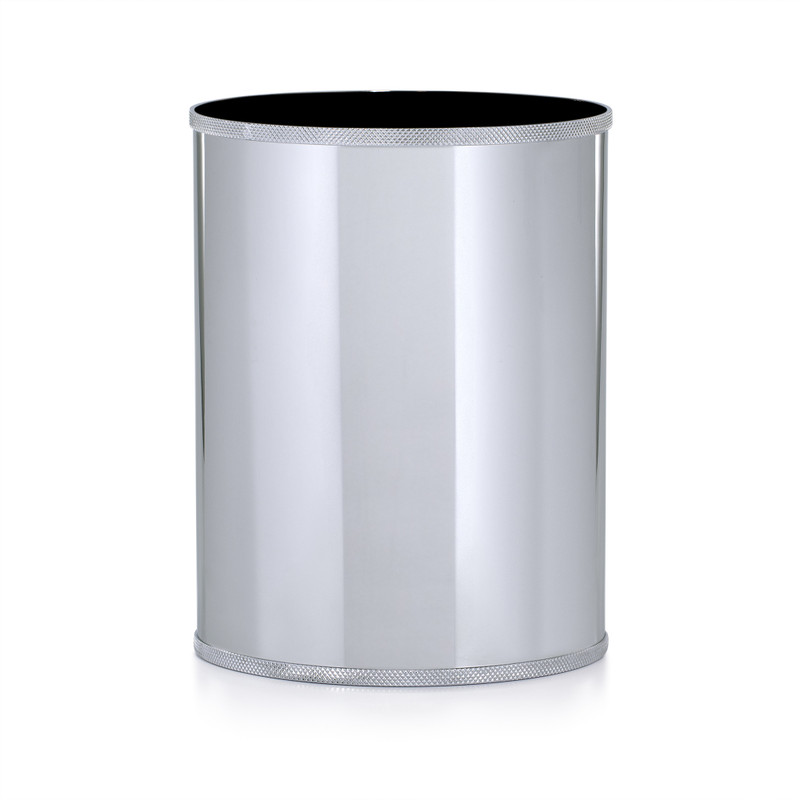 Astrid Chrome Waste Basket