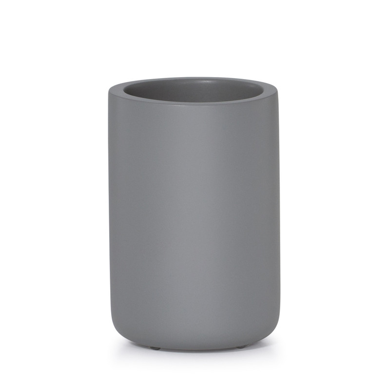 Domus Smoke Matte Brush Holder