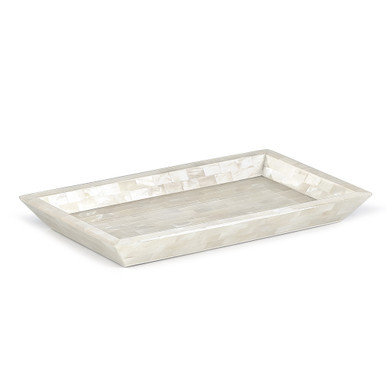 Luxe Mother of Pearl Tray - White Agate | Labrazel