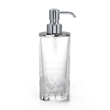 Modern Chrome and Crystal Soap Dispenser - Focal | Labrazel