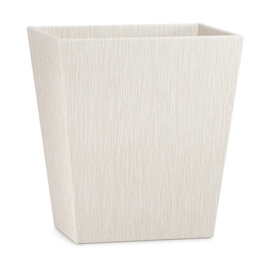Textured Ivory Waste Basket - Reed Collection| Labrazel