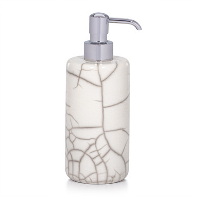 Raku Raku Crackle Ceramic Soap Dispenser