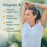 Vitamin A promotes youthful skin, nurtures healthy cells, bolsters stronger bones and amplifies immune defense
