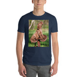 "Howling Chessie Pup" Adult Unisex Short-Sleeve T-Shirt Chesapeake Bay Retriever Puppy
