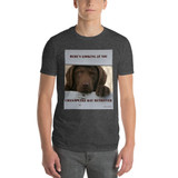 "Here's Looking At You"  Adult Unisex Short-Sleeve T-Shirt Chesapeake Bay Retrievr Puppy
