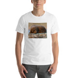"Sweet Dreams" Napping Chesapeake Bay Retriever  Adult Unisex Short-Sleeve T-Shirt