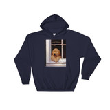 "Buddy's Window" Hooded Sweatshirt "The" Original Golden Retriever Puppy - Authentic Dennis Glennon