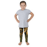 "Foxy Twins" Arctic Fox Twins at Sunset Kid's Leggings - Prudhoe Bay, Alaska