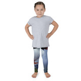 "Taking in the View" Playful Atlantic Puffins Kid's Leggings - One of Dennis' Secret Spots, Maine