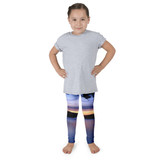 "Blue Lagoon" Lake Sunset Kid's Leggings - Baxter State Park, Maine