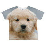 "Golden Cuteness" Kid's All-Over T-shirt Golden Retriever Puppy