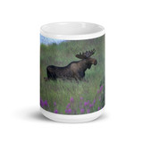 15oz - Coffee Mug - Bull Moose - Katmai Alaska - Dennis Glennon Photography
