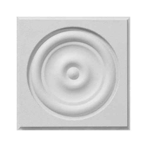 334 Primed MDF Rosette - 7/8" x 3-3/4"