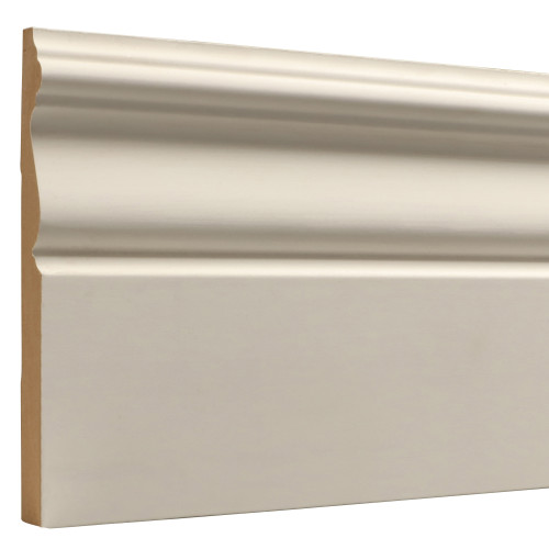 B312 Primed MDF Baseboard - 19/32" x 5-1/4"