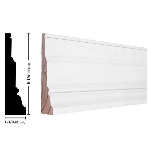 C84 Primed FJ Pine Casing - 1-3/8" x 5-1/4"