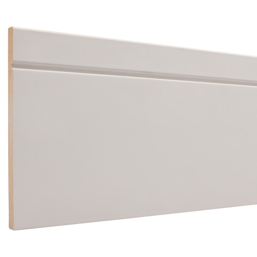 G714 Primed MDF Baseboard - 1/2" x 7-1/4"