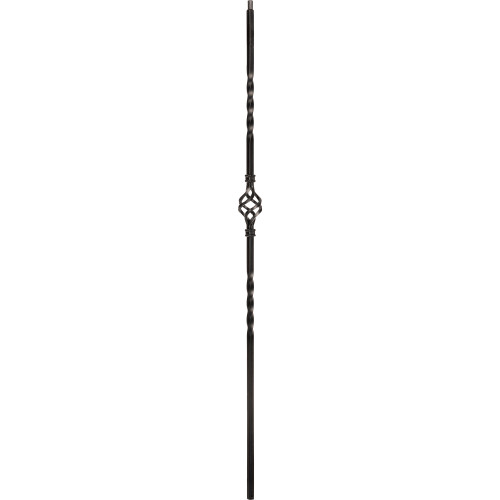 1/2" Double Twist Single Basket - Iron Baluster