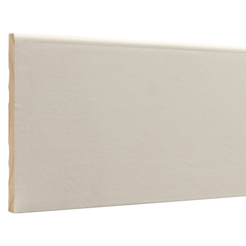 L430 E1E Clay Coat Primed FJ Pine Baseboard - 7/16" x 4-1/4"