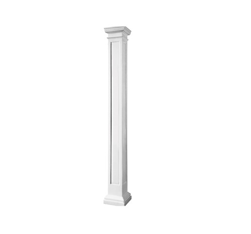 77007 Turncraft Poly FRP 8" Square Recessed Panel Column