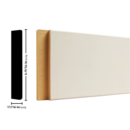 X4916 Painted White MDF Jamb 11/16" x 49/16"