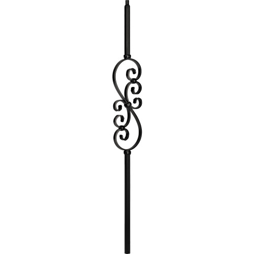 3/4" Mega Small Scroll - Iron Baluster