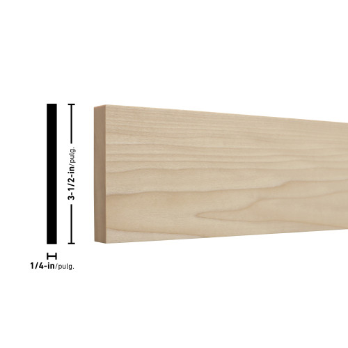 P14X4 Poplar Board - 1/4" x 3-1/2"