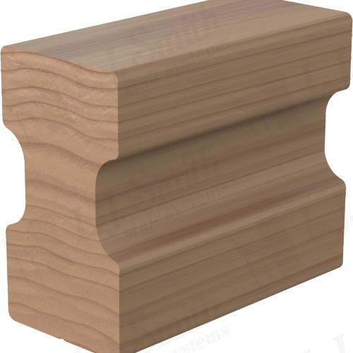 6R10 Poplar Handrail No Wrap - 1-5/8" x 2-7/8"