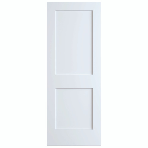 Frameport 1-3/8" 2P Flat Panel Primed Pine Door Square - Fire 6-8