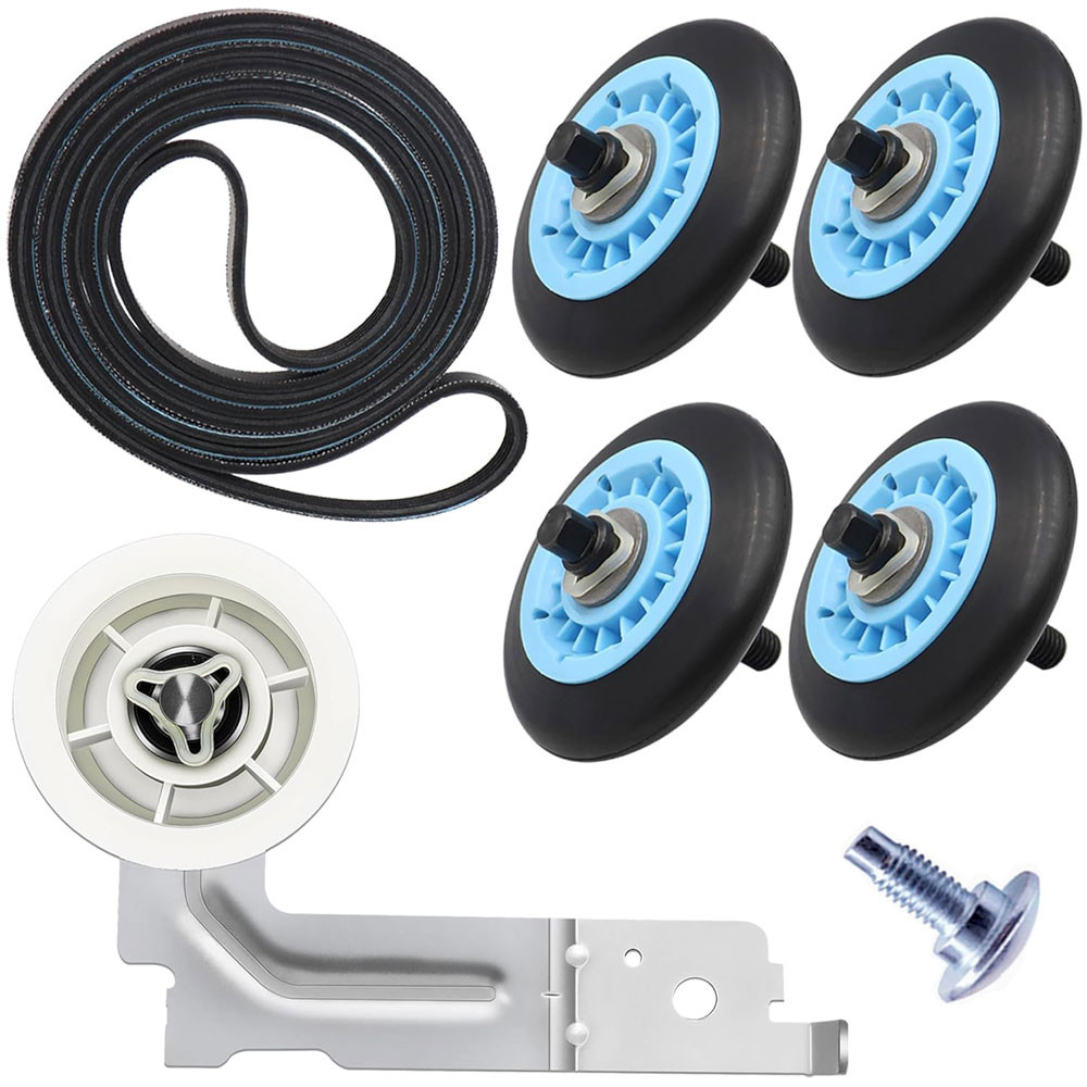 Samsung DV422EWHDWR/AA-00 Dryer Drum Rollers Belt Pulley Kit