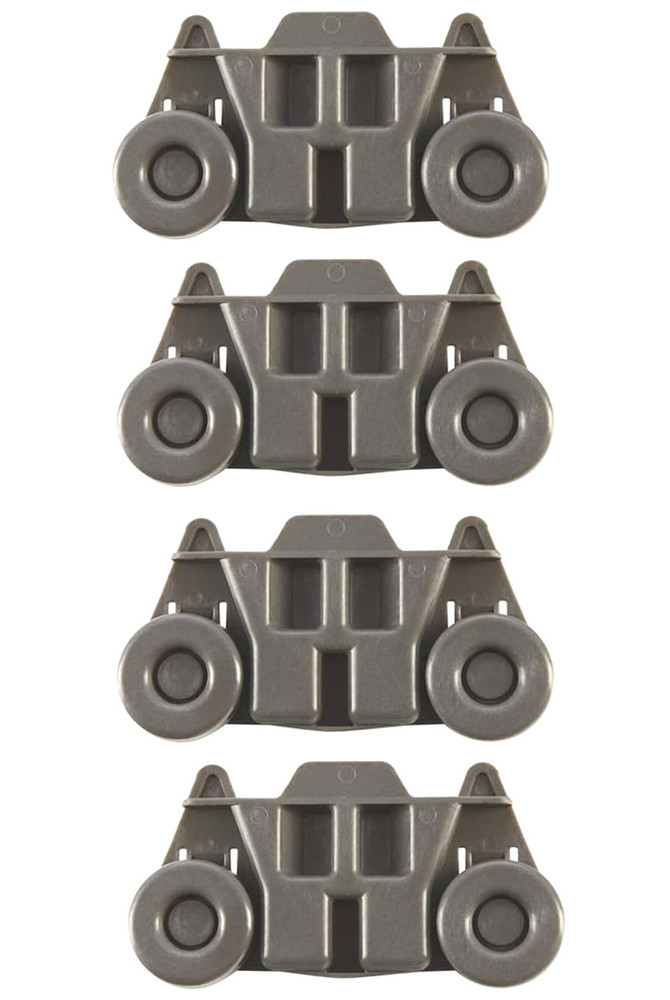 Whirlpool KDTE234GWH0 Dishwasher Lower Dishrack Roller Wheel (4 Pack)