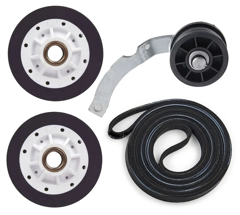 Admiral ADE7005AYW Dryer Drum Rollers Pulley Belt Kit