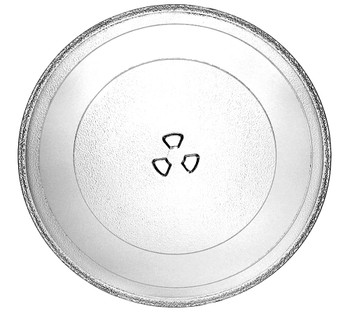 Amana AMV1150VAS4 Microwave Glass Plate Tray Turntable - Fixes a broken, cracked, or missing microwave turntable  this 12-inch glass cooking tray sits on the roller ring and rotates food for even heating. Go to InstallVideos.com for free installation videos.